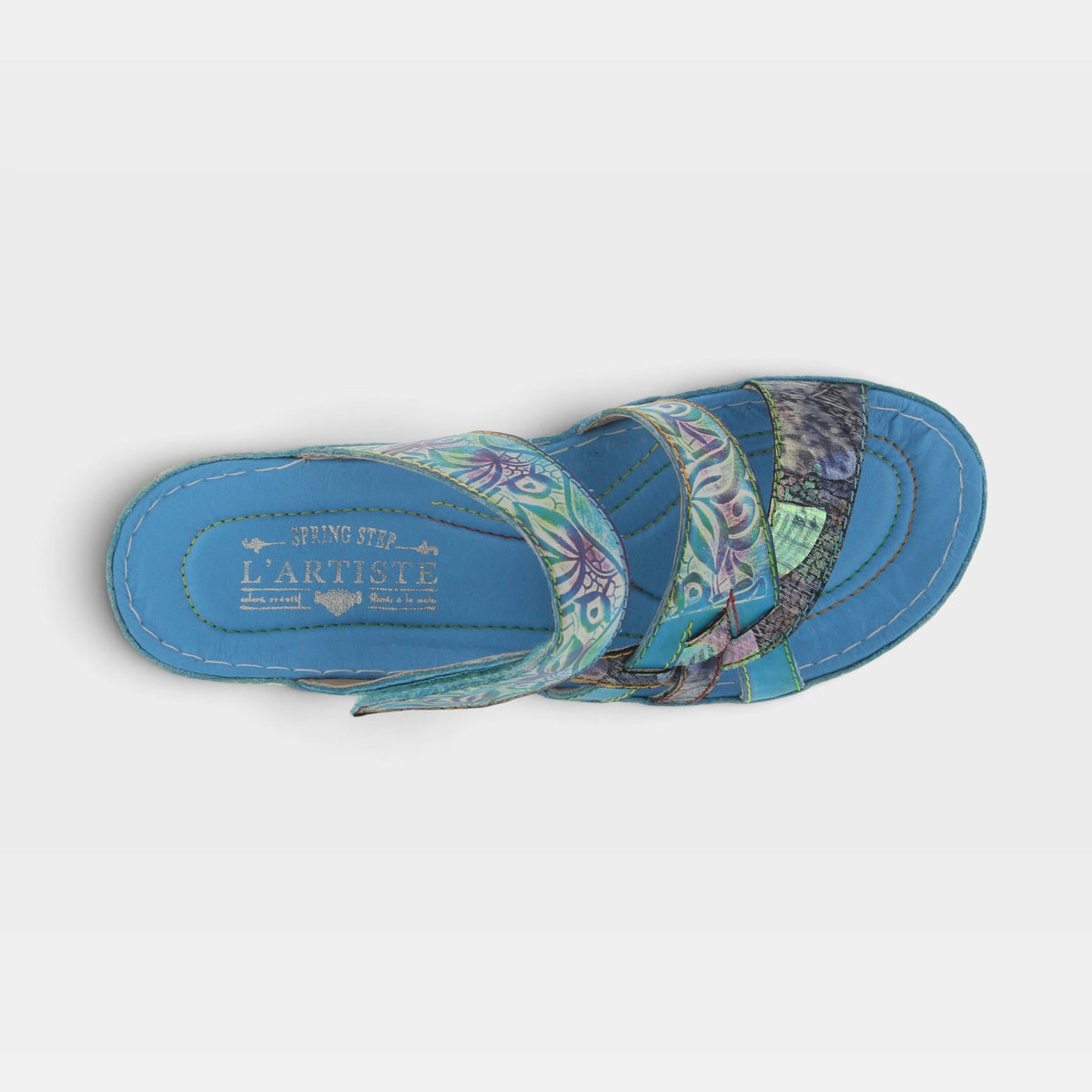 L'Artiste Caiman Slide Sandal