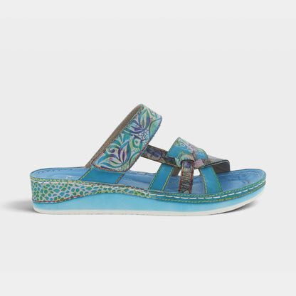 L'Artiste Caiman Slide Sandal