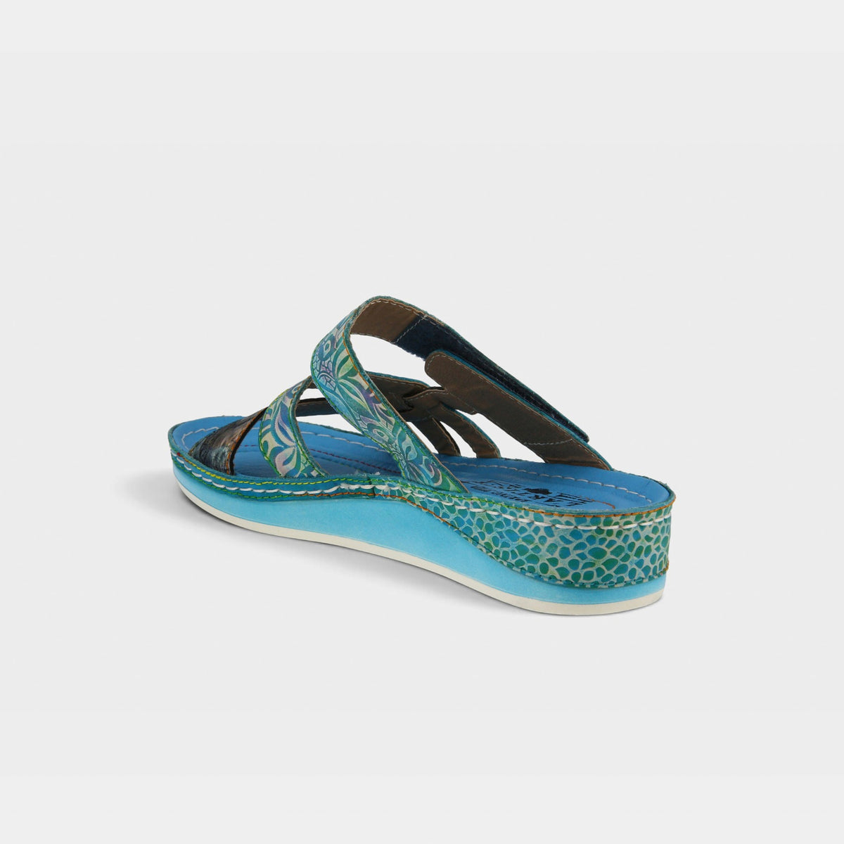 L'Artiste Caiman Slide Sandal