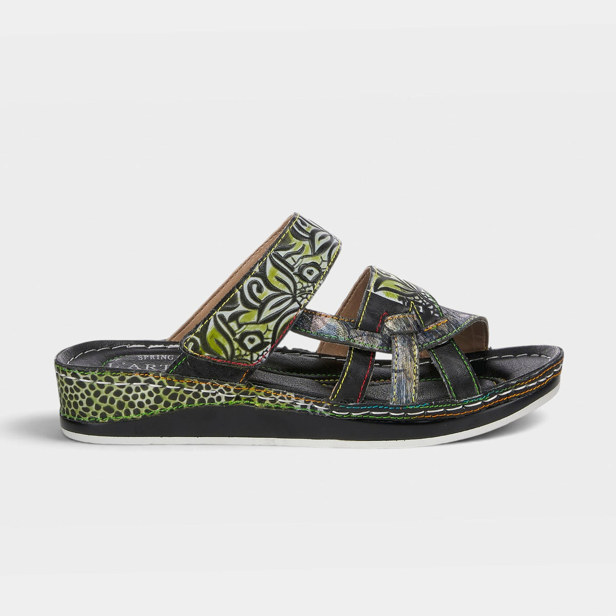 L'Artiste Caiman Slide Sandal