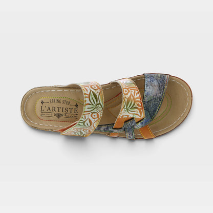 L'Artiste Caiman Slide Sandal
