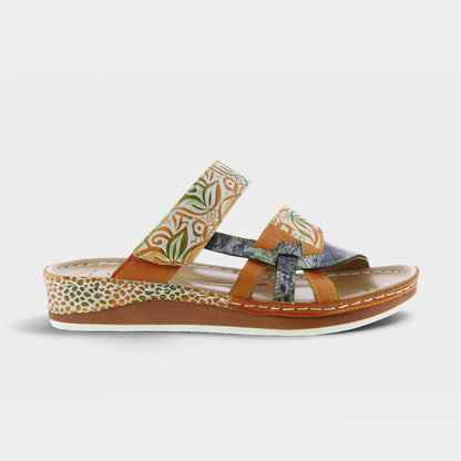 L'Artiste Caiman Slide Sandal
