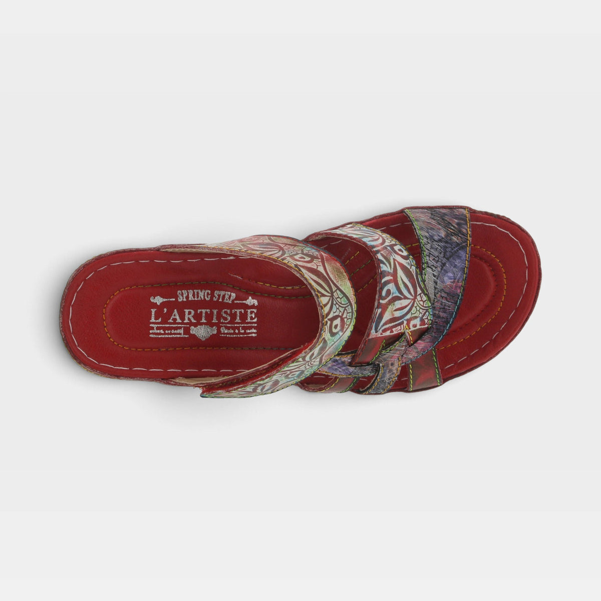 L'Artiste Caiman Slide Sandal