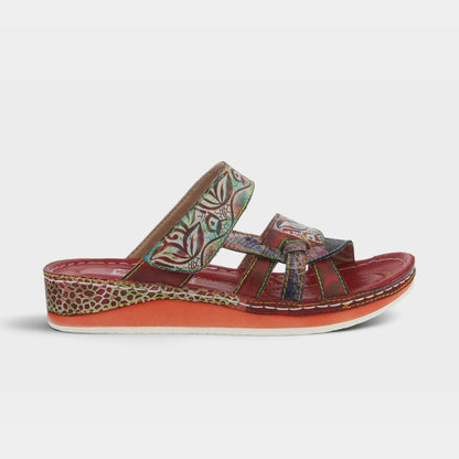 L'Artiste Caiman Slide Sandal