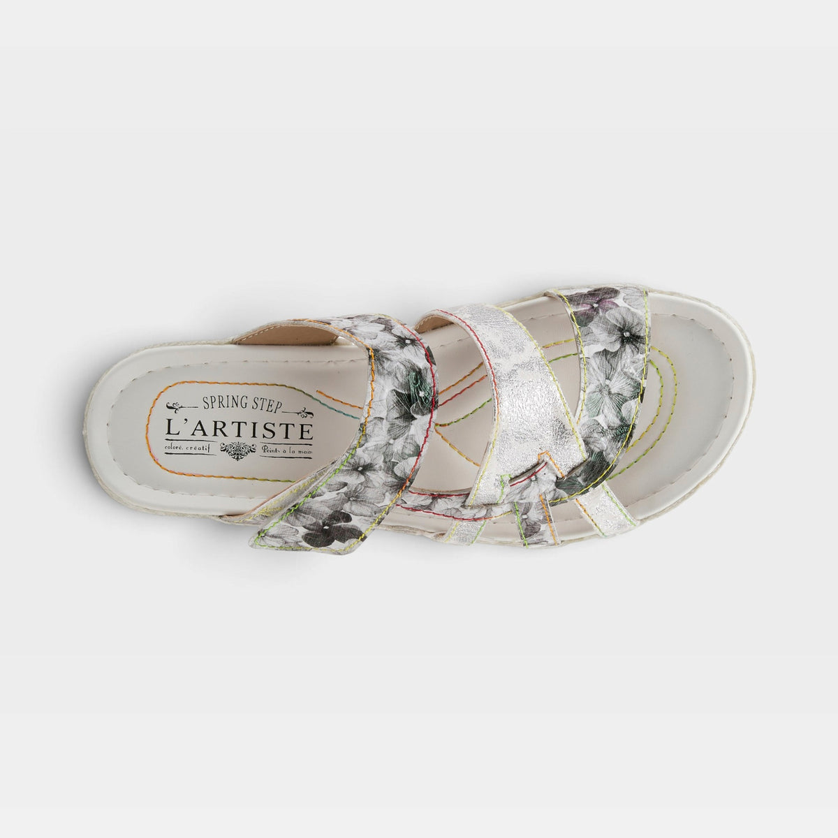 L'Artiste Caiman Slide Sandal