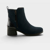 NAVY FAUX SUEDE