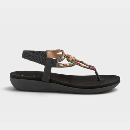 PATRIZIA CREMA THONG SANDALS