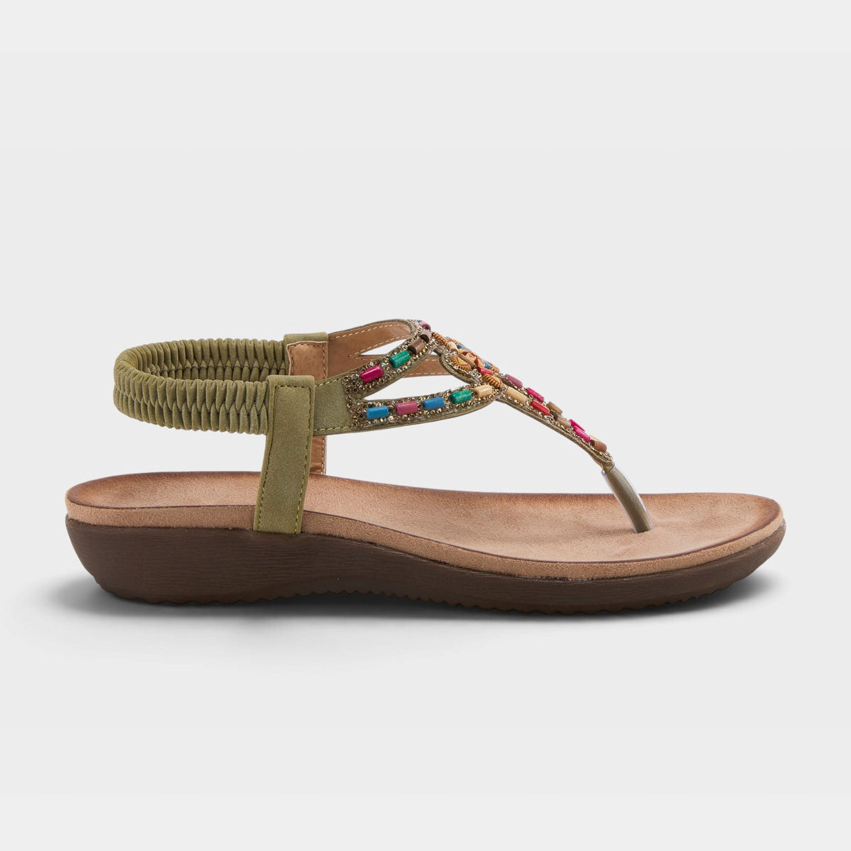 PATRIZIA CREMA THONG SANDALS
