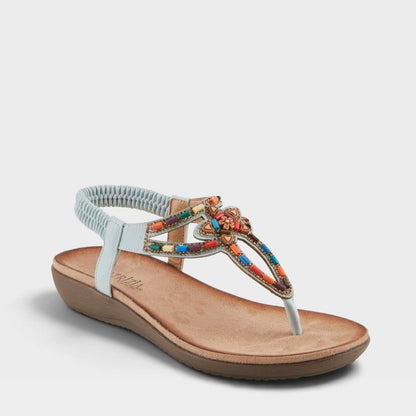PATRIZIA CREMA THONG SANDALS