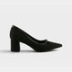 BLACK FAUX SUEDE