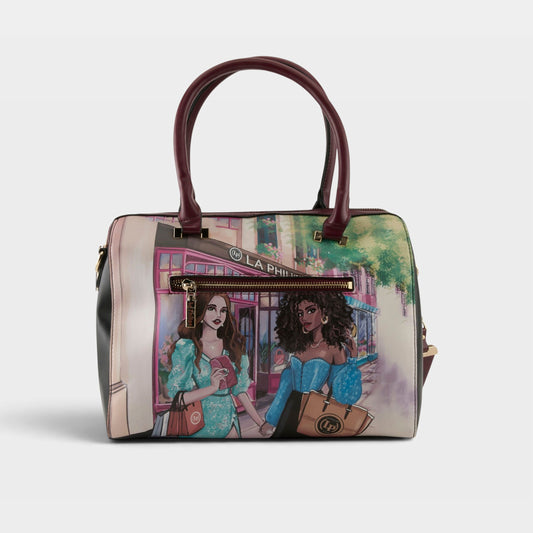 LA PHILIPE LP1002-5 SHOPPING IN THE CITY HANDBAG-ENVELOPE