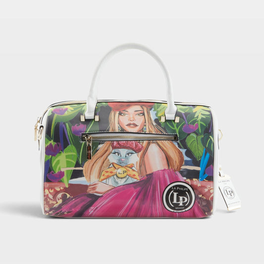 LA PHILIPE LP1020-17 BLOOMING GARDEN HANDBAG-CLASSIC