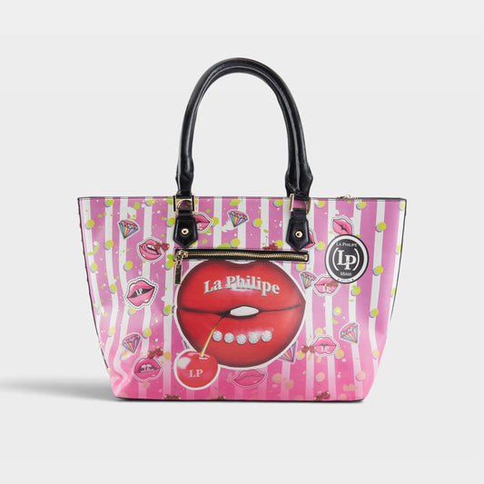 LA PHILIPE LP1021-18 JUICY LIPS HANDBAG-TOTE