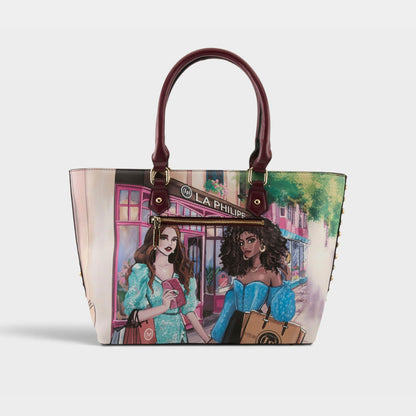 LA PHILIPE LP1021-5 SHOPPING IN THE CITY HANDBAG-TOTE
