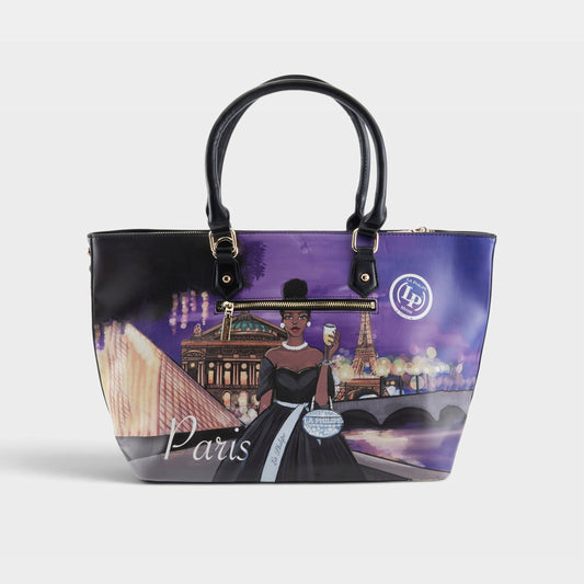 LA PHILIPE LP1021-7 LIVING IN PARIS HANDBAG-TOTE