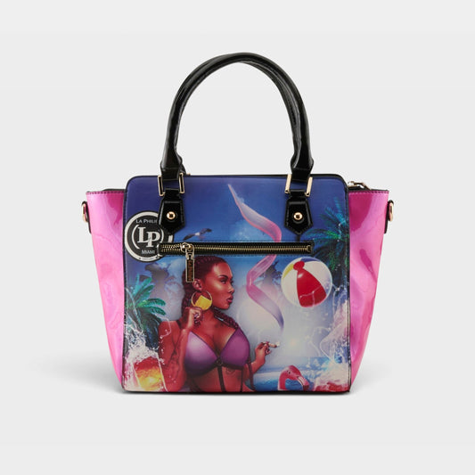 LA PHILIPE LP1022-13 MIAMI BEACH HANDBAG-SATCHEL