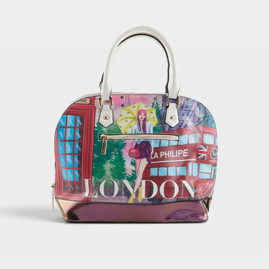 LA PHILIPE LP1027-11 UMBRELLA IN LONDON HANDBAG-OVAL