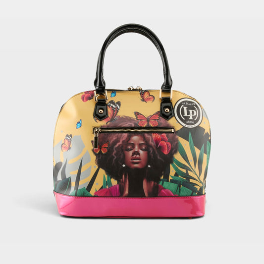 LA PHILIPE LP1027-12 BUTTERFLY FLY HANDBAG-OVAL