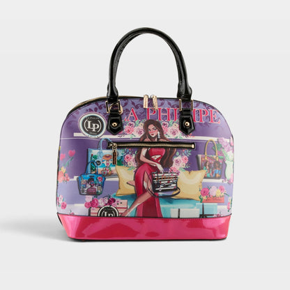 LA PHILIPE LP1027-15 BOLD BEAUTY HANDBAG-OVAL