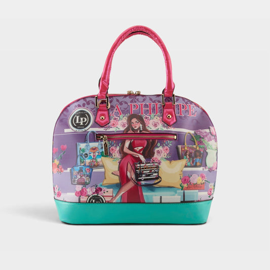 LA PHILIPE LP1027-15 BOLD BEAUTY HANDBAG-OVAL