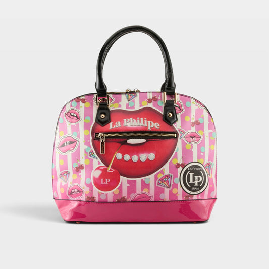 LA PHILIPE LP1027-18 JUICY LIPS HANDBAG-OVAL