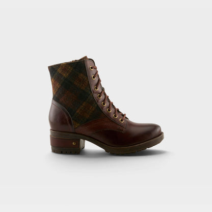 L'ARTISTE MARTY-PLAID BOOTS
