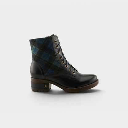 L'ARTISTE MARTY-PLAID BOOTS