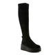 BLACK FAUX SUEDE