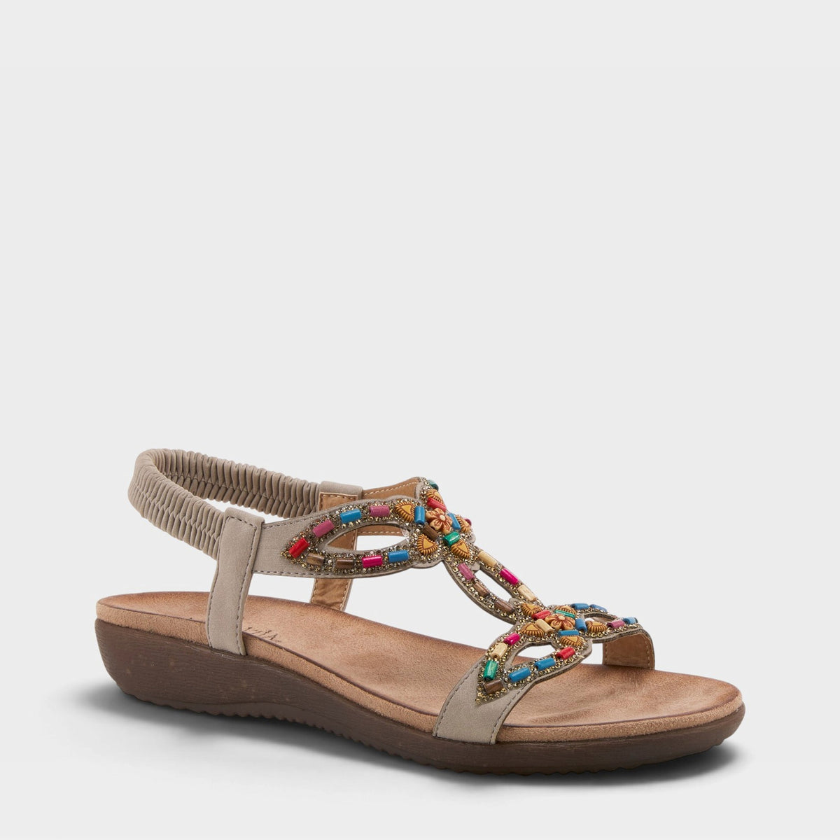 PATRIZIA VOLCANIC T-STRAP SANDALS
