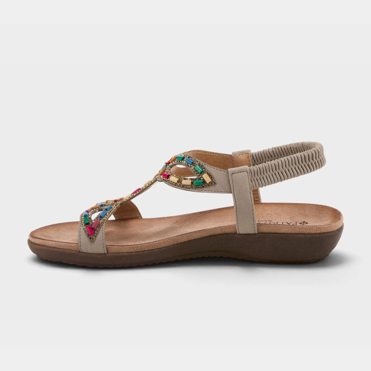 PATRIZIA VOLCANIC T-STRAP SANDALS