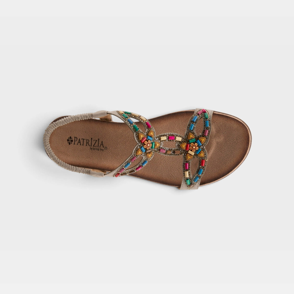PATRIZIA VOLCANIC T-STRAP SANDALS