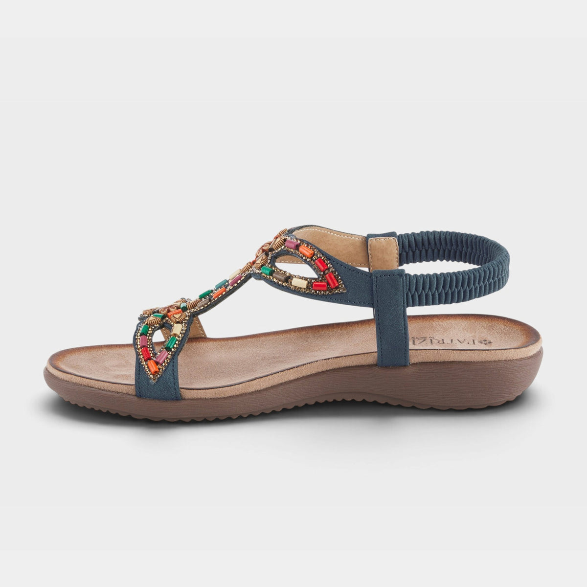 PATRIZIA VOLCANIC T-STRAP SANDALS