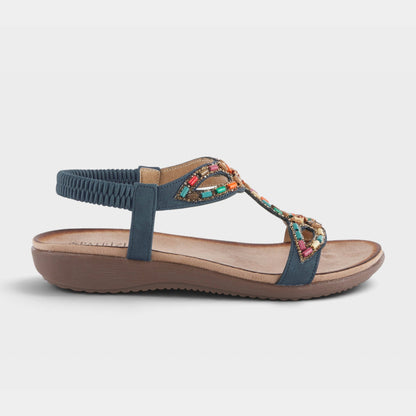 PATRIZIA VOLCANIC T-STRAP SANDALS